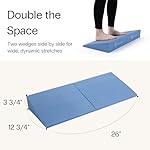 StrongTek XL Foam Yoga Wedge Blocks, Black, Set of 2, 16.5° Incline, 13" × 12.75" × 3.75", for Yoga, Stretching, Squats & Physical Therapy - Image 3