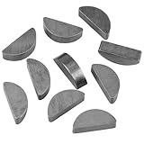 Keyway 160/240PCS Carbon Steel Keys Assortment Set Metric Half Moon Shaft Drive Fasteners Mechanical Industry Woodruff Key(240pcs)