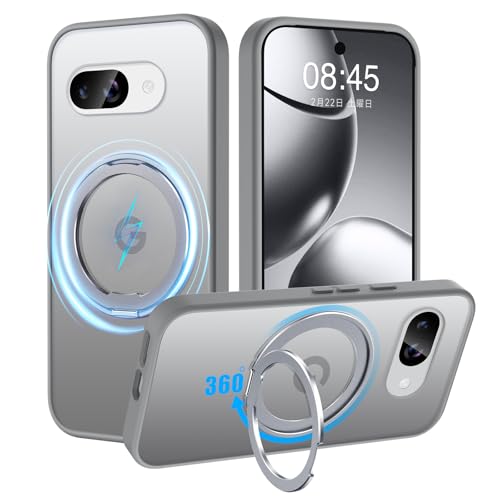 �y�ČRMIL�K�i�EMagsafe�Ή��zGoogle Pixel 9a �p �P�[�X MagSafe�Ή� �����O 360°��]�X�^���h�@�\ �c�����Ή� ������ ���΂ݖh�~ ���C�����X�[�d �����Y�ی� �ϏՌ� �g�уJ�o�[ �O�[�O���s�N�Z��9a �J�o�[ 6.3 �C