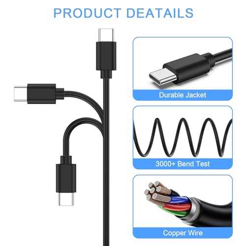 Image of Vanjua USB C to Micro USB Cable 3.3ft (100cm), 3A Fast Charging & 480Mbps Data Sync Cord for Old Android Phones, Kindle, PS4, Xbox One, Power Bank & Tablet