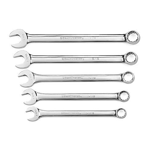 Image of GEARWRENCH 5 Piece SAE 12 Point Long Pattern Combination Wrench Set | 81921