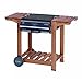 Outback trc2301/03 – Barbecue a Carbone con Carrello, 113 x 60 x 81 cm, Colore: Blu/Legno