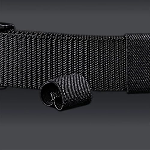 Men's Adjustable Nylon Web Belt With Plastic Buckle Holeless Canvas Waistband For Outdoor Travel Hiking Work Pants4