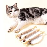 UBIETY Natural Silvervine Dental Sticks, silvervine Sticks for Cats，Natural Cat Chew Stick, Interactive Kitten Chew Playthings, for Indoor Kitty Nip Teeth Cleaning Dental Care Biting (10PCS) - Image 6