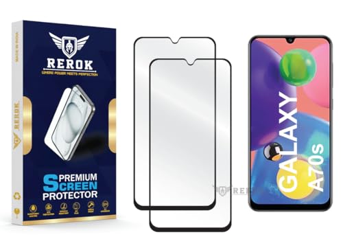 Image of Gorilla Tempered Glass Screen Protector Compatible with Samsung Galaxy A70s [Pack of 2] | Edge-to-Edge, Bubble-Free, Case Friendly, Easy Installation Kit