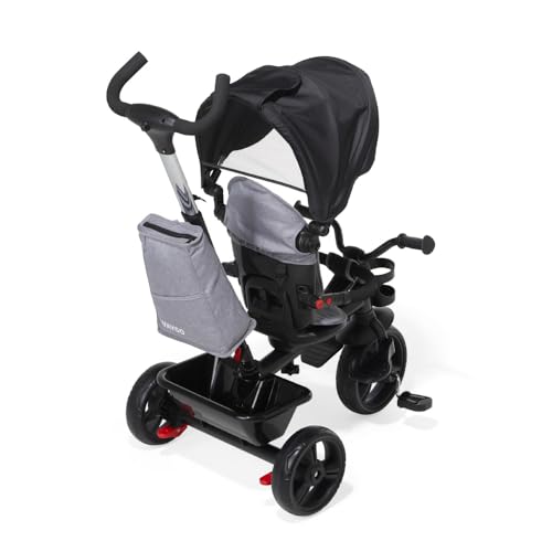 Replay Kids Triciclo Infantil Bebê Waygo, com Pedal, Puxador 2 em 1 Frente ou Costas, Cinto 3 pontos