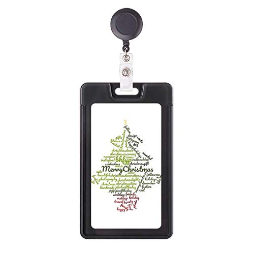 Porte-badge rétractable sapin de Noël petite idée cadeau pour collègue de bureau