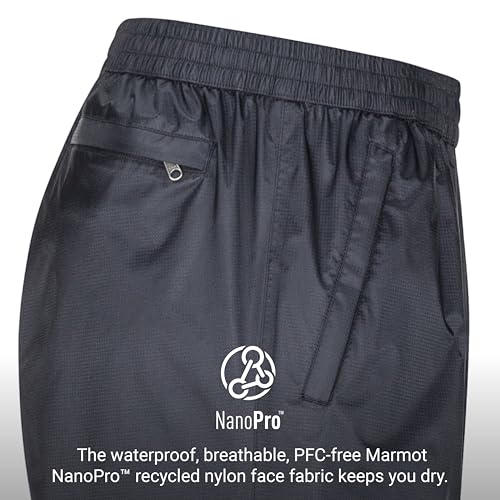 MARMOT Men's Precip Eco Rain Lightweight, Waterproof, Packable Hiking Pants Made with Recycled Materials4