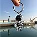 MUAMAX Black Spacemen Keychains for Men Creative Astronaut Car Key Chain Pendant Backpack Purse Charm Lucky Astronaut Keyrings