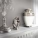 Fedmax Urns for Ashes Adult Male or Female - Funeral and Memorial Cremation Urns for Human Ashes up to 200 lbs with Velvet Bag, White