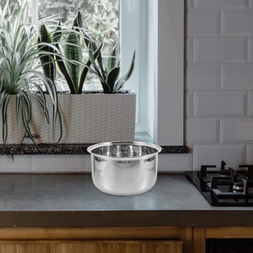 COLLBATH Rice Cooker Inner Pot Replacement 3L Stainless Steel Non-Stick Inner Lid Suitable for Cooking Rice Soup and Baking - Image 9