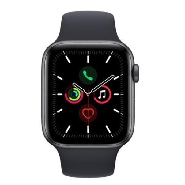 Apple Watch SE 44mm スペースグレー スポーツバンド 新品 Apple Watch SE（GPSモデル）44mmスペースグレイアルミニウムケースと