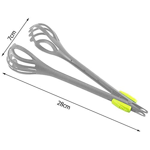 Hand Food Clip Multi-function Egg Beater Handheld Egg Whisk Kitchen Utensils Bread Clip Mixer for Cooking Baking Blending, Green