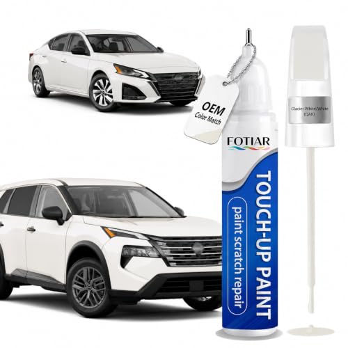 Touch Up Paint for Nissan Glacier White/White QAK Paint Code Scratch Repair