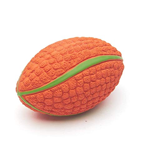 Image of EETOYS Petlicious and More Dog Latex Squeaky Rugby Toy (Medium)