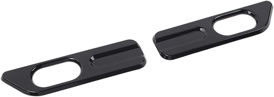 2PCS Side Turn Signal Light Cover Guard Fender Turn Signal Lamp Frame Bezel Trim Compatible with Suzuki Jimny 2019 2020 2021 2022 2023 2024 Exterior Accessories (Black-A)