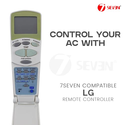 Image of 7SEVEN Compatible AC Remote Control for LG Split and Window Air Conditioner, Match Keys Exactly with Original 16B AC Remote Before Placing Order