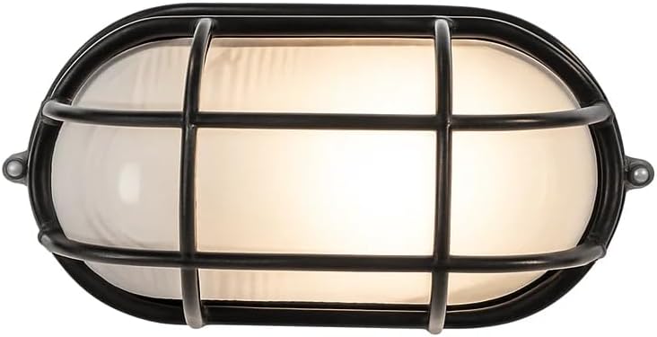 Nautical Style Sauna Light – Black | Heat-Resistant & Moisture-Safe Fixture | for Sauna Walls, Spas & Wellness Spaces