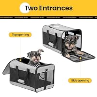 Conlun Transporttasche Hund & Katze L, Hundetransportbox Auto bis 9kg – Ansicht 4