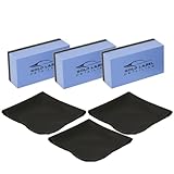 Sponge Applicator Kit 3 Pack with Microfiber Cloths | Perfect for Ceramic Coating, Nano Coating, Glass Coating, Tire Shine Detailing (3