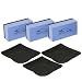 Sponge Applicator Kit 3 Pack with Microfiber Cloths | Perfect for Ceramic Coating, Nano Coating, Glass Coating, Tire Shine Detailing (3" Sponge Kit)