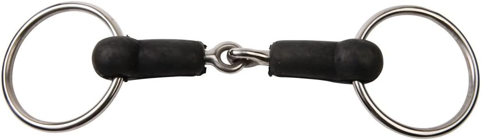 Hard Rubber Jointed Loose Ring Snaffle Bit
