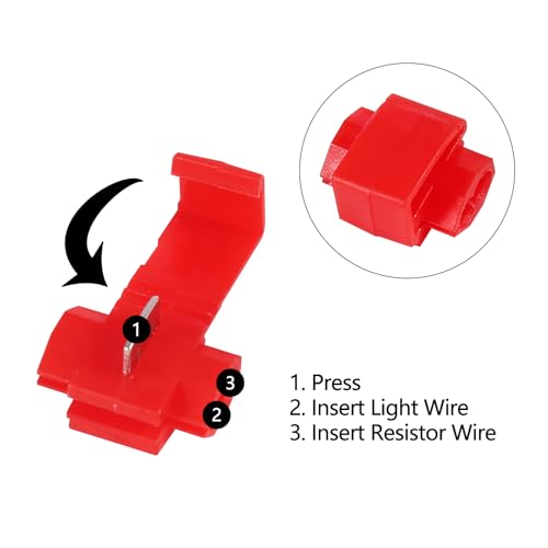 Resistencias LED 50W 6Ohm para señal de giro, 4 piezas miniatura 5