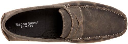 Bacco Bucci Men's Landon Driving Shoe, Black, 11 D US | Image 4