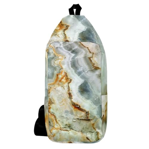 Sac à dos voyage et randonnée à bandoulière marbré pour hommes actifs