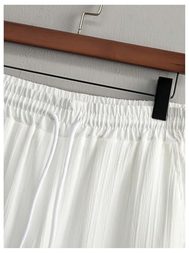 Men's 2 Piece Beach Vacation Outfits Button Down Short Sleeve Shirts and Straight Leg Pants Set4