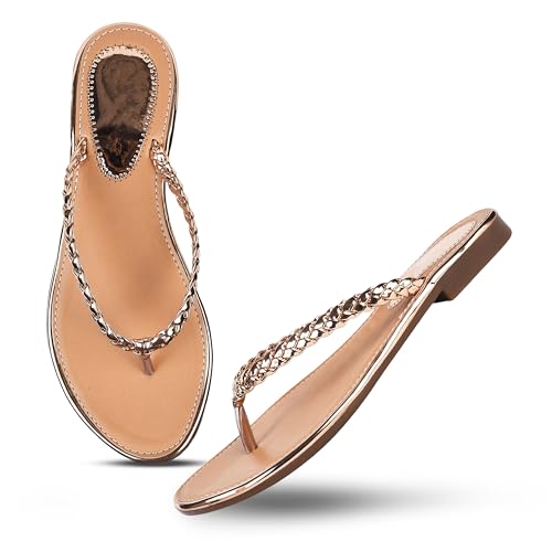 Image of JM LOOKS Women's Casual All Day Flat Slippers Comfortable Sole, Stylish Design, Ideal for Women & Girls