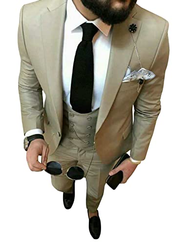 Veste à revers en pointe et gilet Ulnomio pour costume chic de soirée