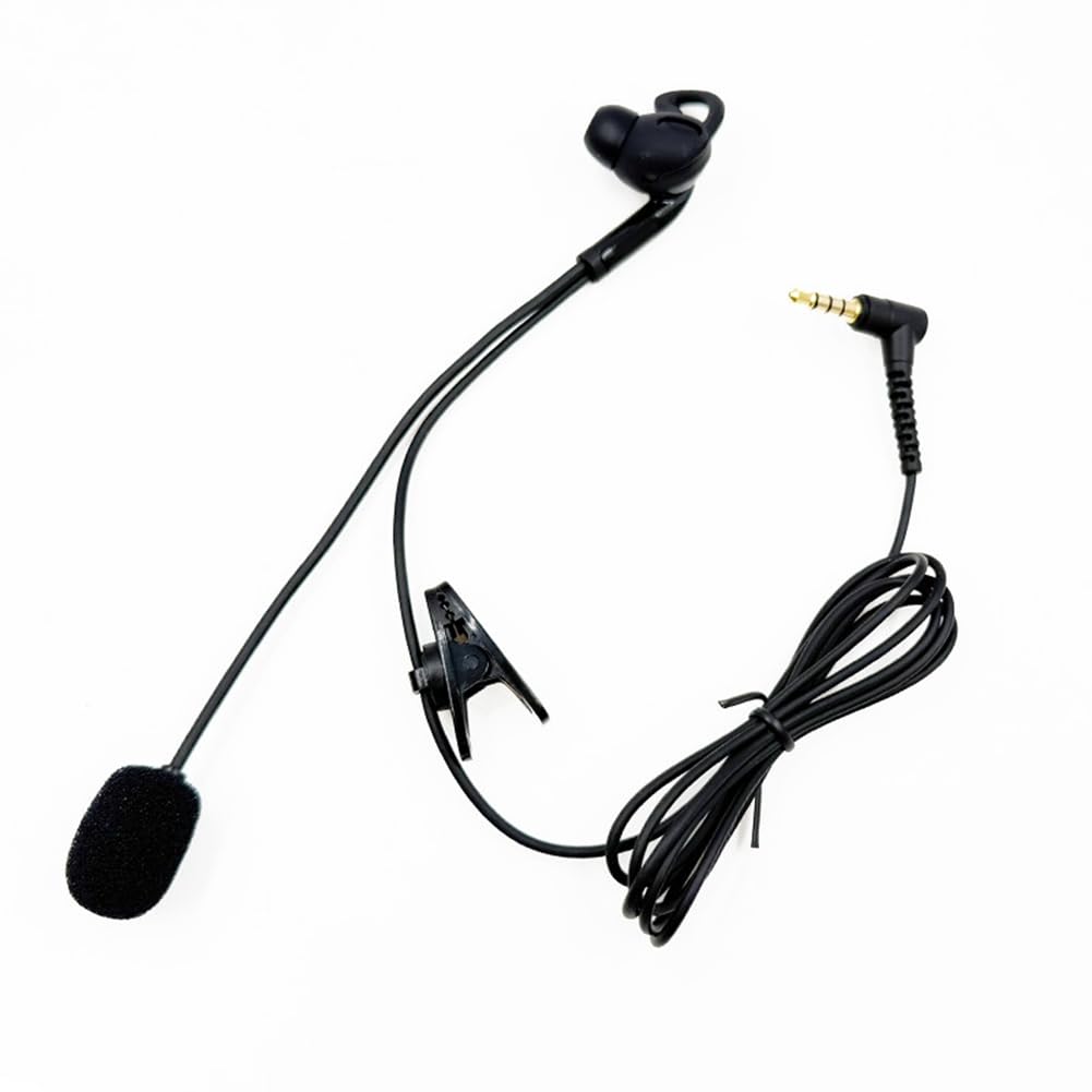 Motorcycle Helmets Compatible 3.5mm Plug Elbow Plug Earphone Headphones Intercom Mic Headset — view 4