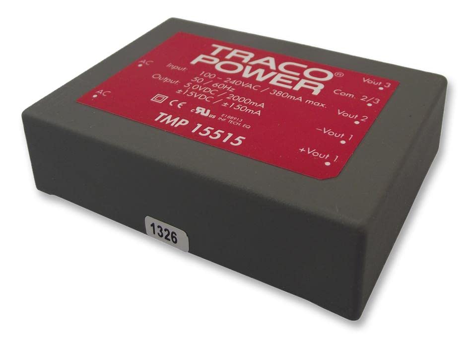 CONVERTITORE, AC/DC, 5V & ± 15V/15W, MODULO, Alimentatori per montaggio su PCB AC/DC, Qty.1 | TMP 15515