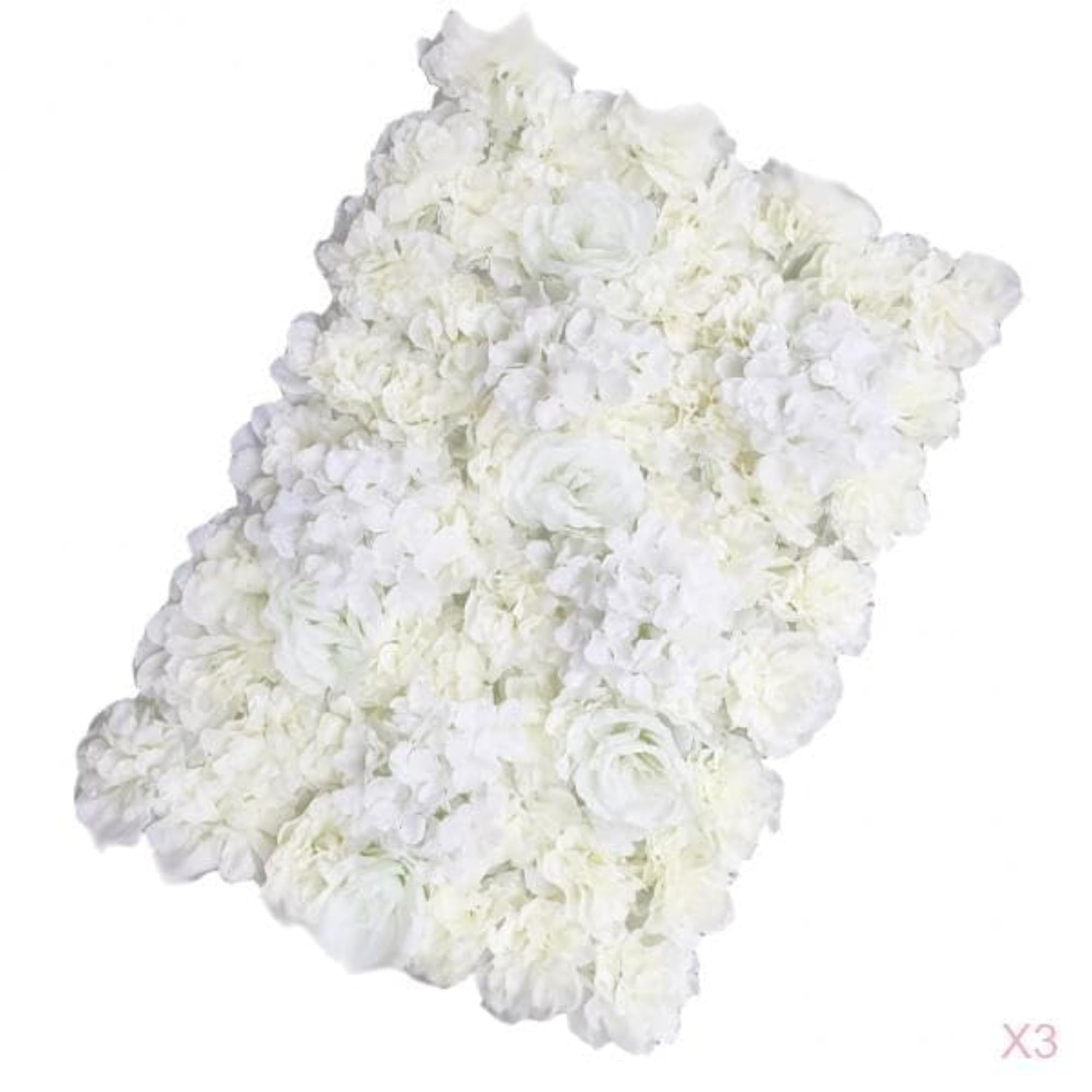 3 Pieces Artificial Flower Wall Wedding Decor