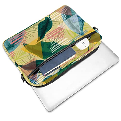 Sac ordinateur 14 pouces antichoc à motif végétal pour protéger votre ordinateur