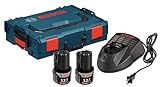 Bosch SKC120-202L 12-Volt Max Lithium-Ion Starter Kit with (2) 2.0 Ah Batteries, Charger and L-BOXX-1