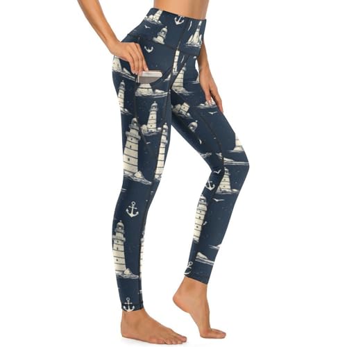 Pantalon de yoga gainant pour femme avec poches et ceinture contrôle du ventre