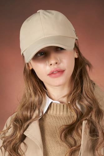 Image of VARZAR 【Official Store Gold Stud Over fit Ball Cap / 3colors Unisex Deeper Small face Effect Fashion hat Polyester
