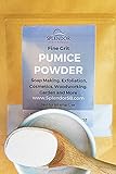 Pumice Powder - Natural Fine Grit (8oz) for Soap Making Supplies, Skin Scrub Body and Face, Exfoliation, Cosmetics, Woodworking, Cleaning, Polishing, Garden and More