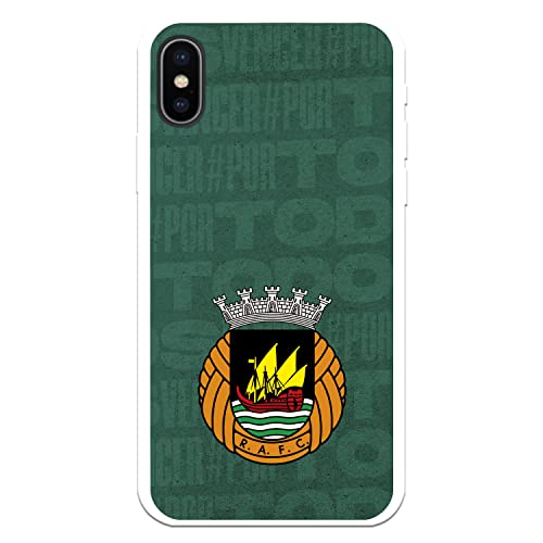 Coque iPhone X XS Rio Ave FC silicone souple écusson