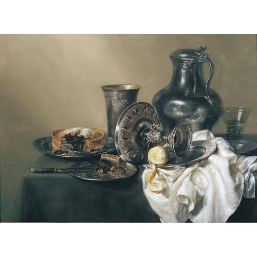 Impression giclée roulée Nature morte avec la tarte turque ARTICULOZY grand format 101,6 x 127 cm