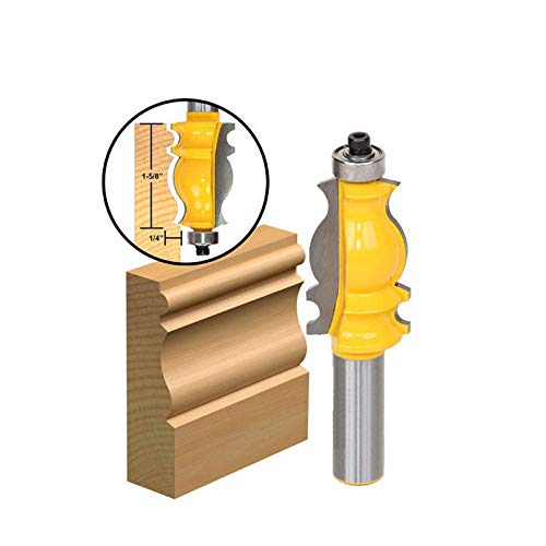 F.t. Grain 1/2'' 8Mm Shank Architectural Molding Router Bit Ogee Chisel Cutter Woodworking Tool For Making Cedar Strip, Hot Tubs, Planters