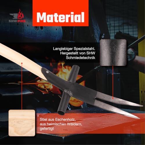 Foto von SHW-FIRE Ampferstecher 95cm - Hochwertig geschmiedet für die ideale natürliche Unkrautbekämpfung
