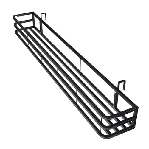 Maceta para balcones con ganchos anchos y soporte para plantas 2