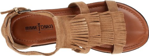 Minnetonka Women's Maui Passport Collection Sandal,Taupe,9 M Us #TOP4