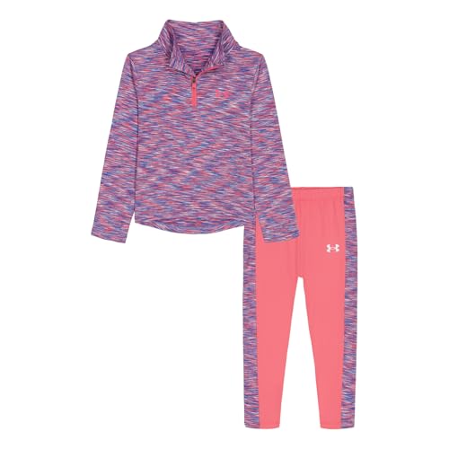 Image of Under Armour Girls 2-piece Quarter Zip Top and Pants Set