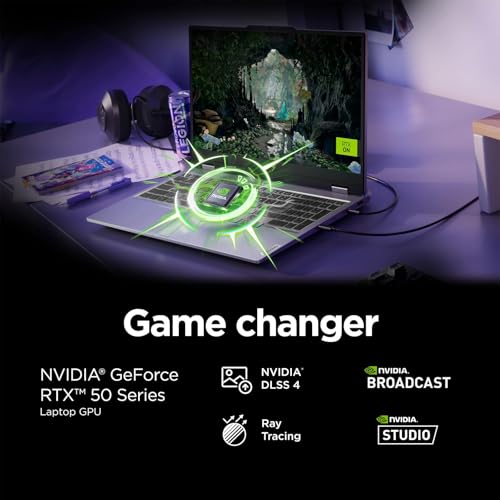 Image of Lenovo LOQ Gaming Laptop, 15.6 inch FHD 144Hz Display, AMD Ryzen 7 250, NVIDIA GeForce RTX 5060, 32GB RAM, 1TB SSD, Wi-Fi 6, Backlit Keyboard, Win 11 Home, Luna Grey, w /Mytrix Accessory Lifetime Office