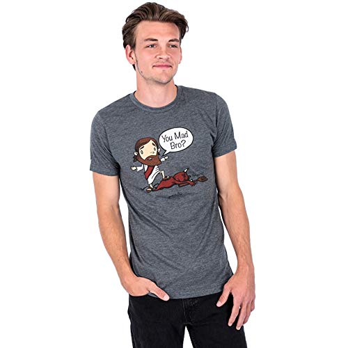 Gardenfire You Mad Bro? Men's T-Shirt, Small, Charcoal Heather