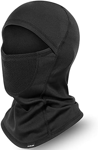HASAGEI Balaclava Winter Thermal Ski Mask Breathable Face Hood Balaclava Motorcycle Bike for Men and Women Black